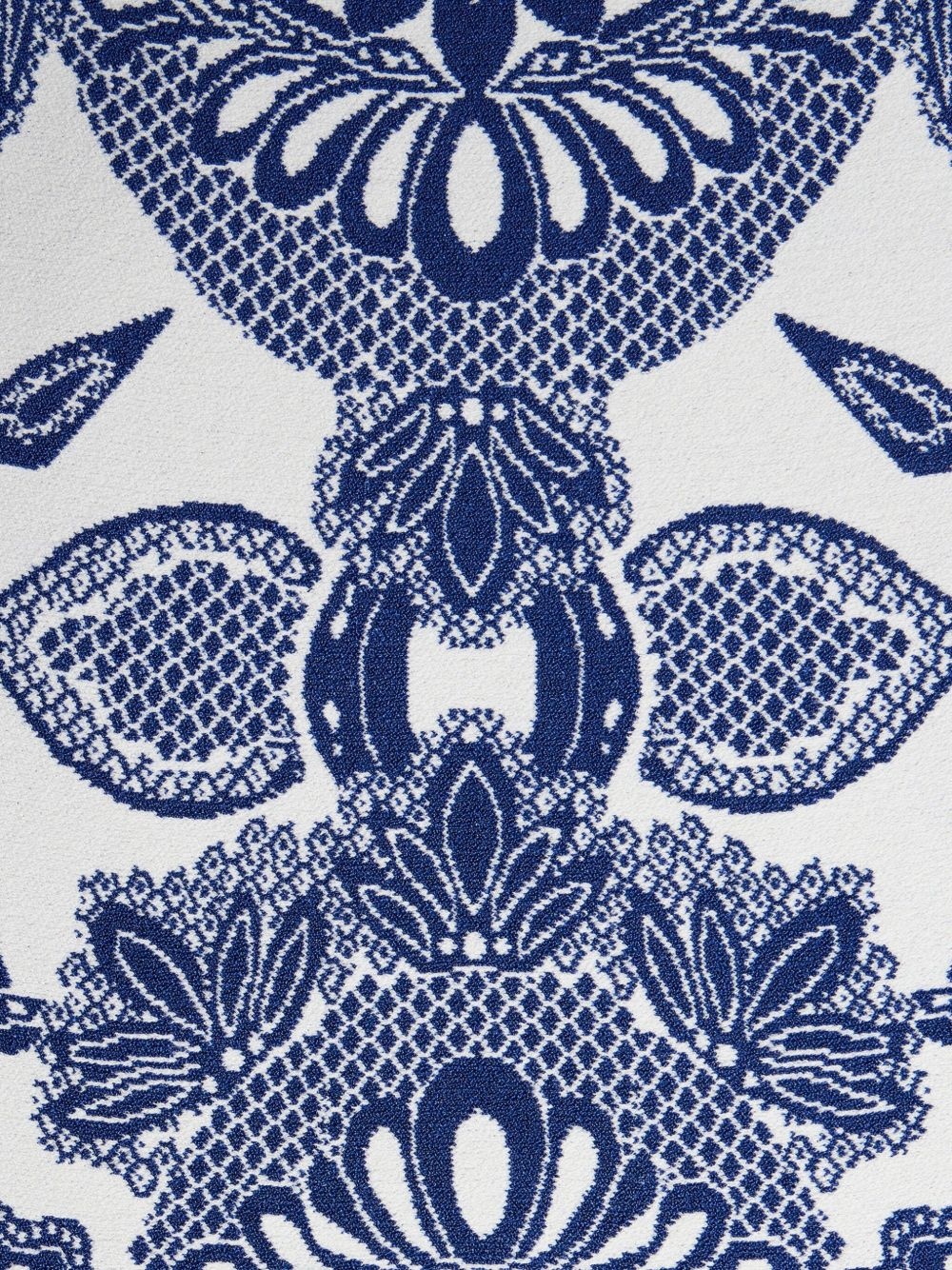 patterned-jacquard mini dress - 5