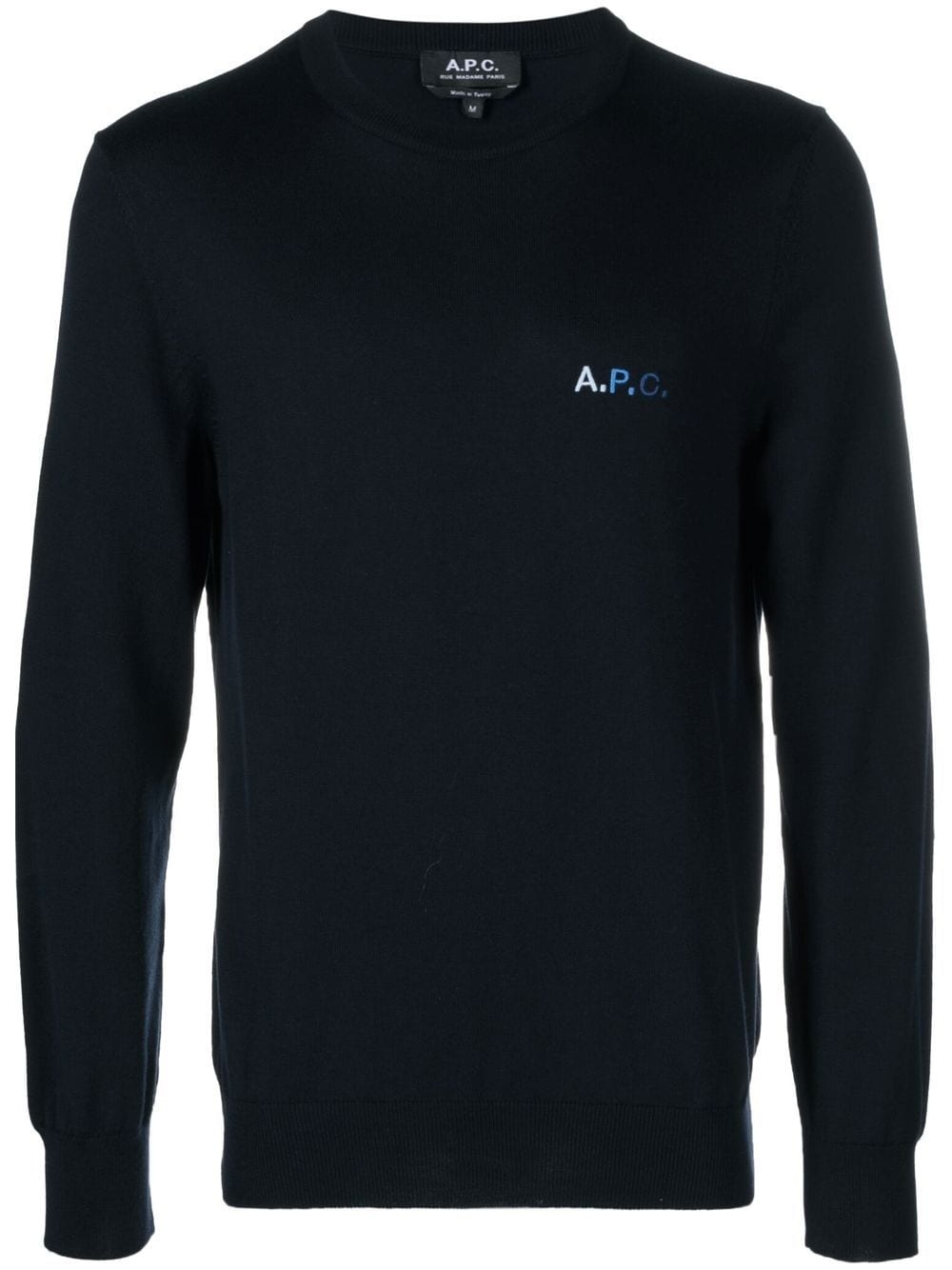 logo-embroidered cotton sweatshirt - 1