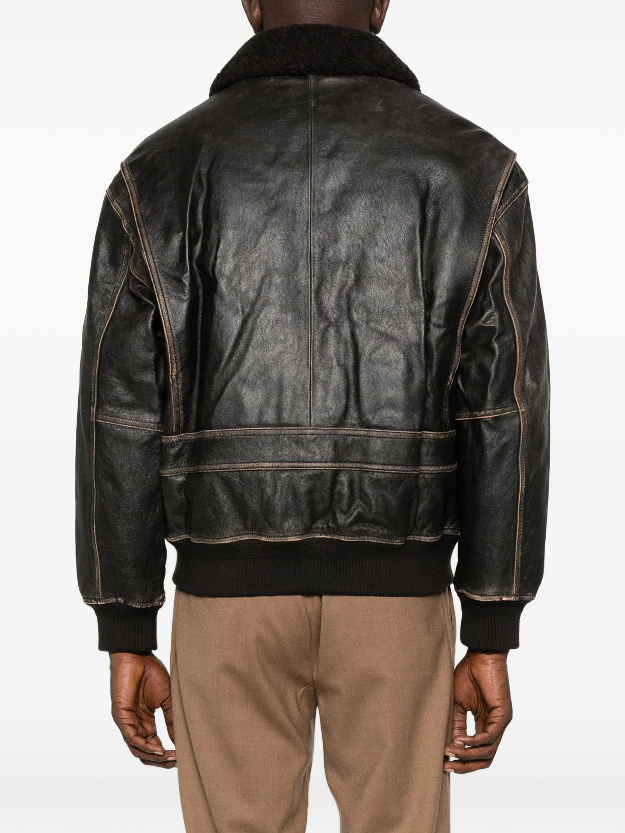 Dunst Lambskin Leather Flap-pocket Coat - 2