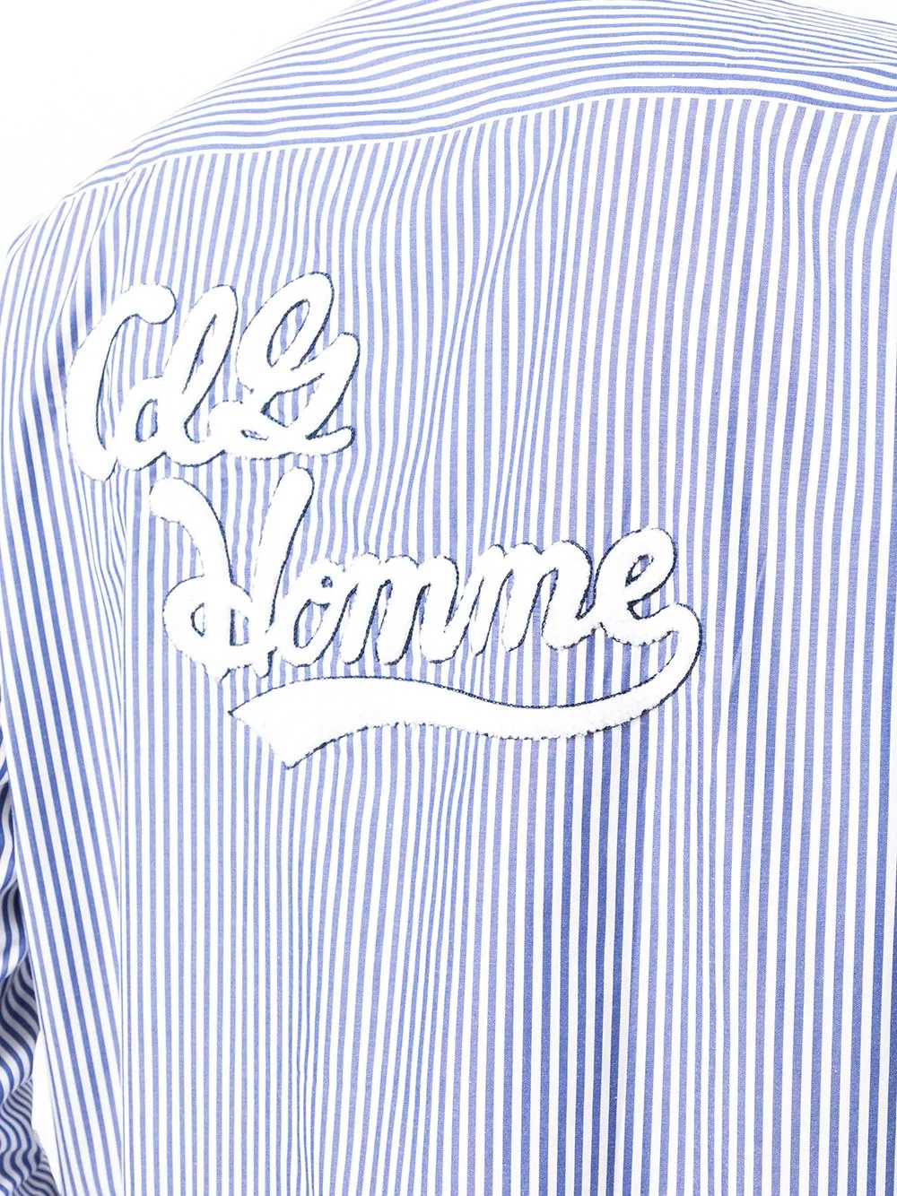 stripe-print cotton shirt - 5