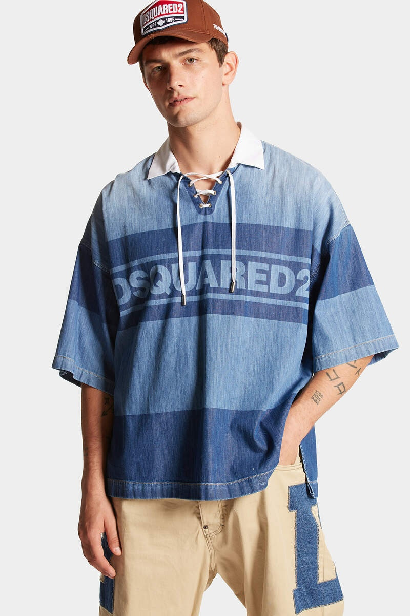 DENIM RUGBY POLO SHIRT 3