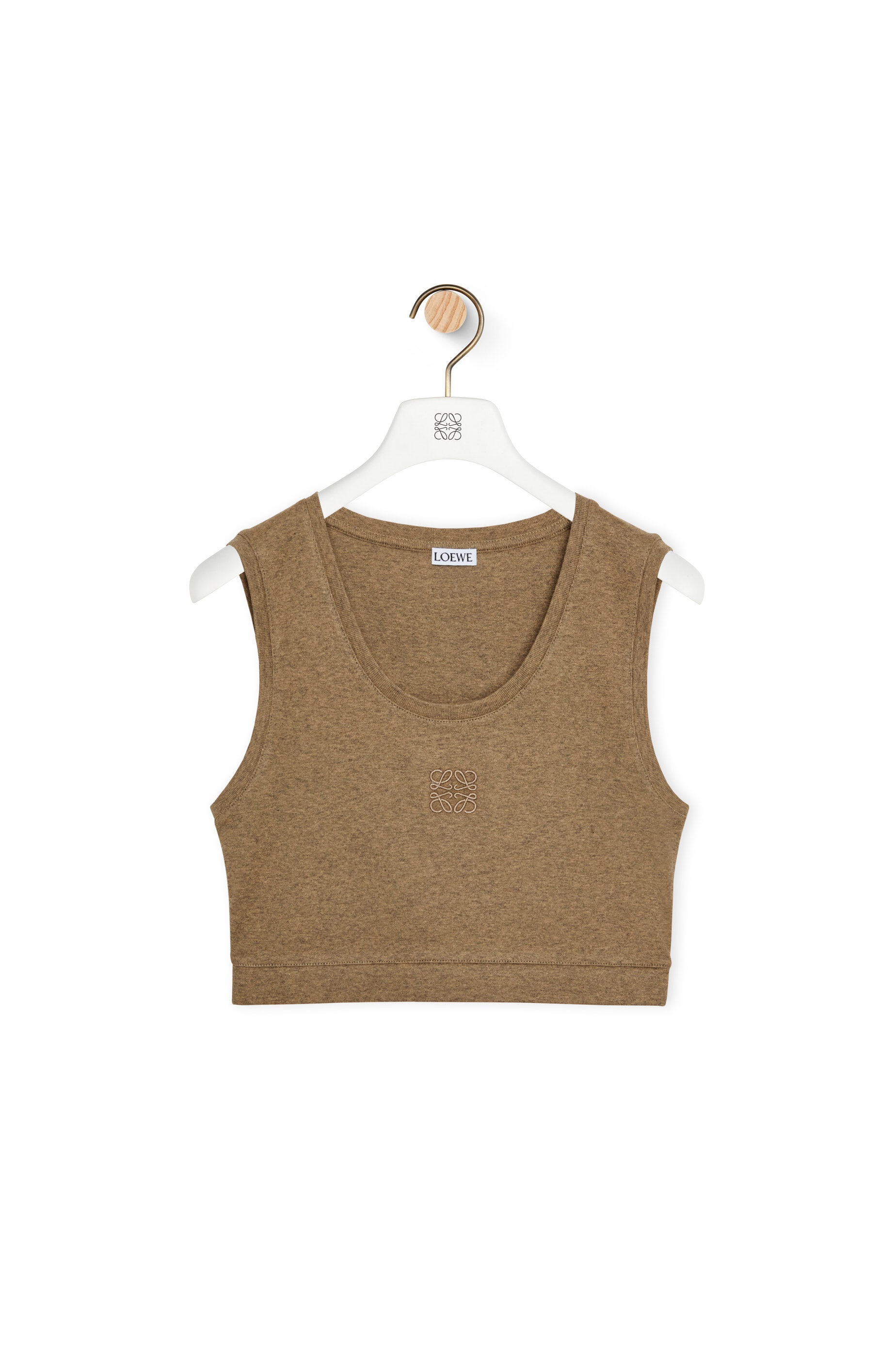 Anagram cotton-blend top