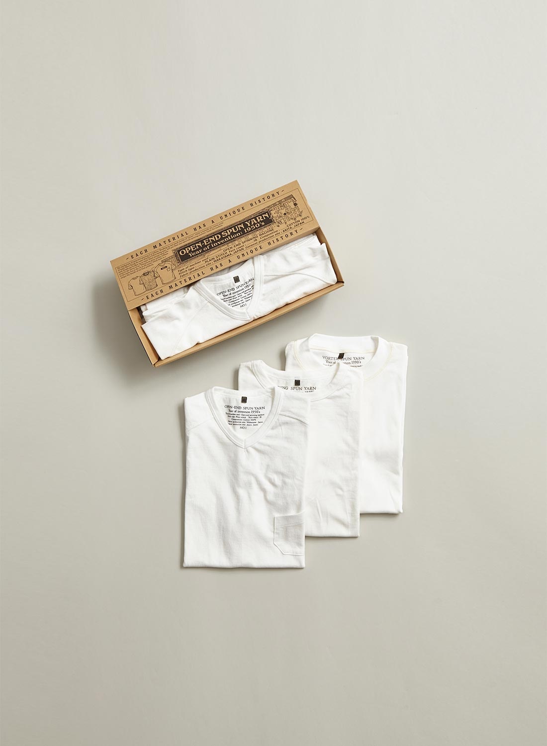 3-Pack T-Shirt in Off White - 1