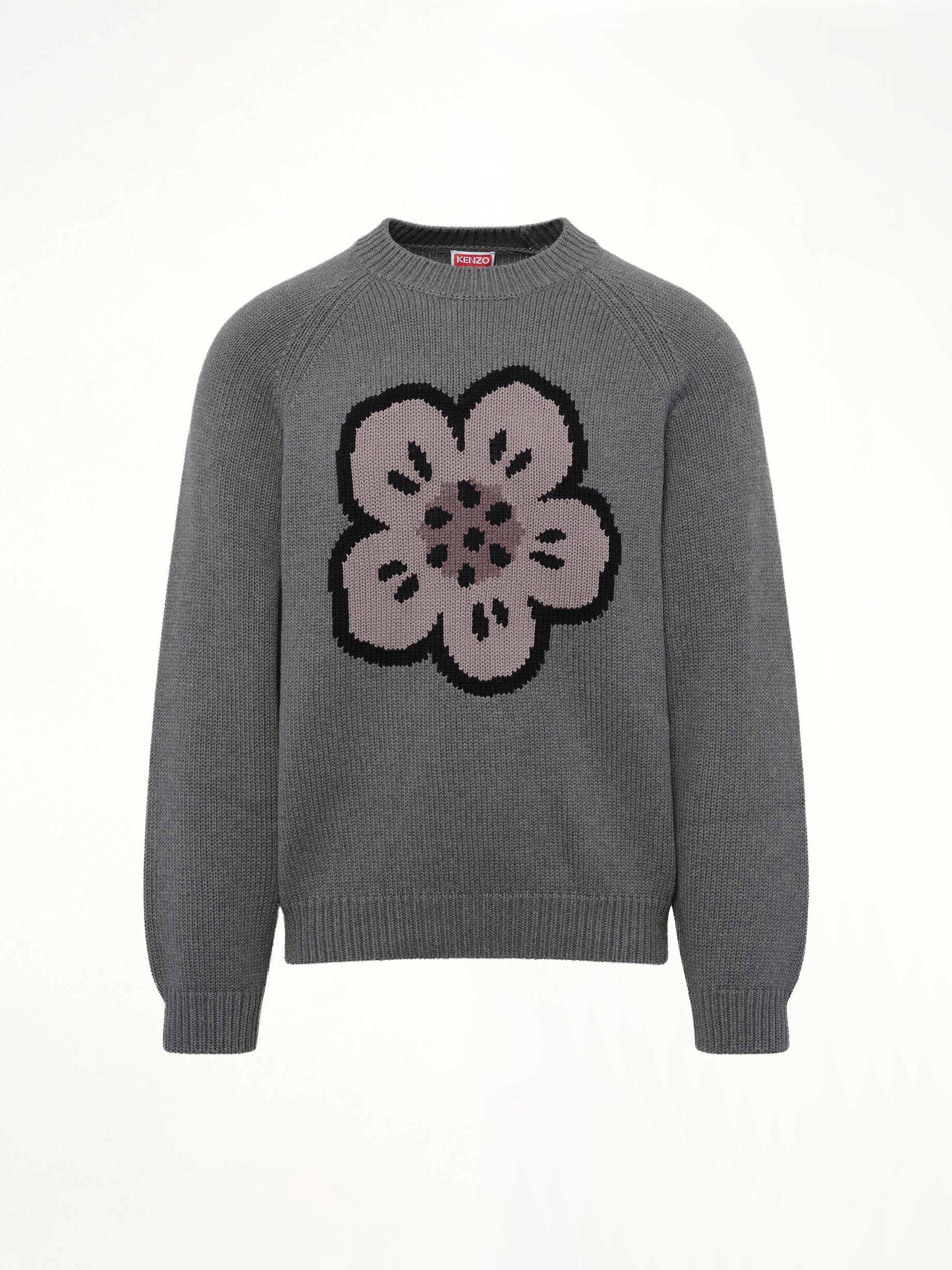 Boke Flower Jumper in Pale Grey - 2