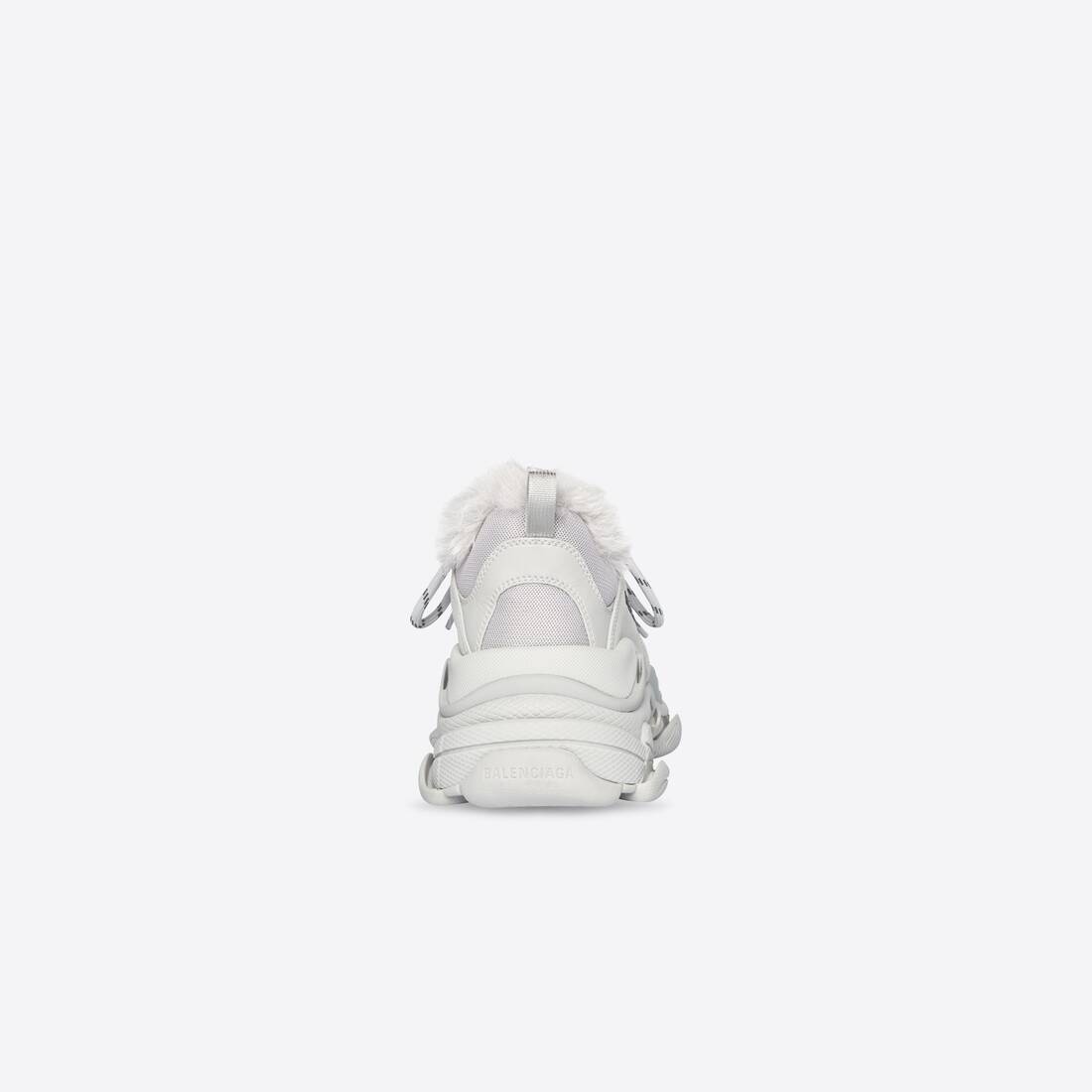 Women's Triple S Sneaker Fake Fur in Grey - 2