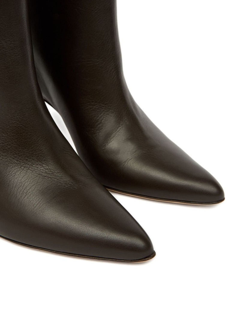 pointed-toe leather ankle boots 5
