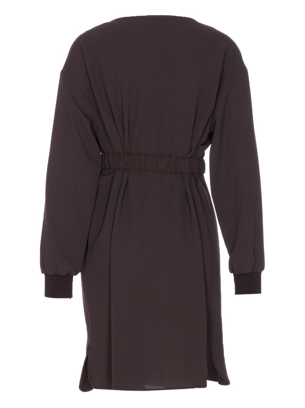 bird-embellished belted dress - 2