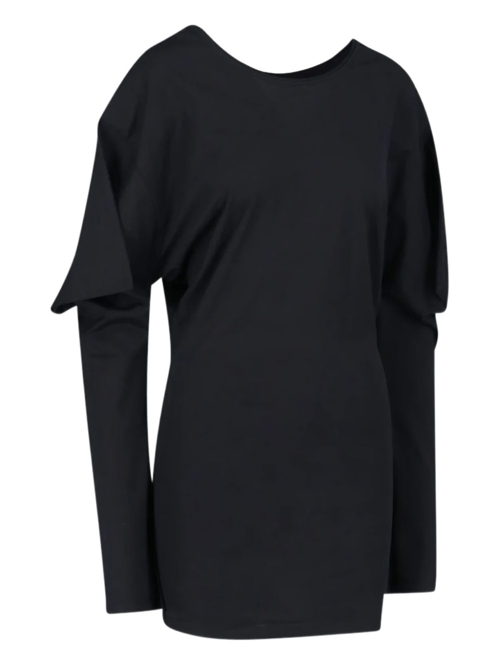 draped-detail mini dress - 3