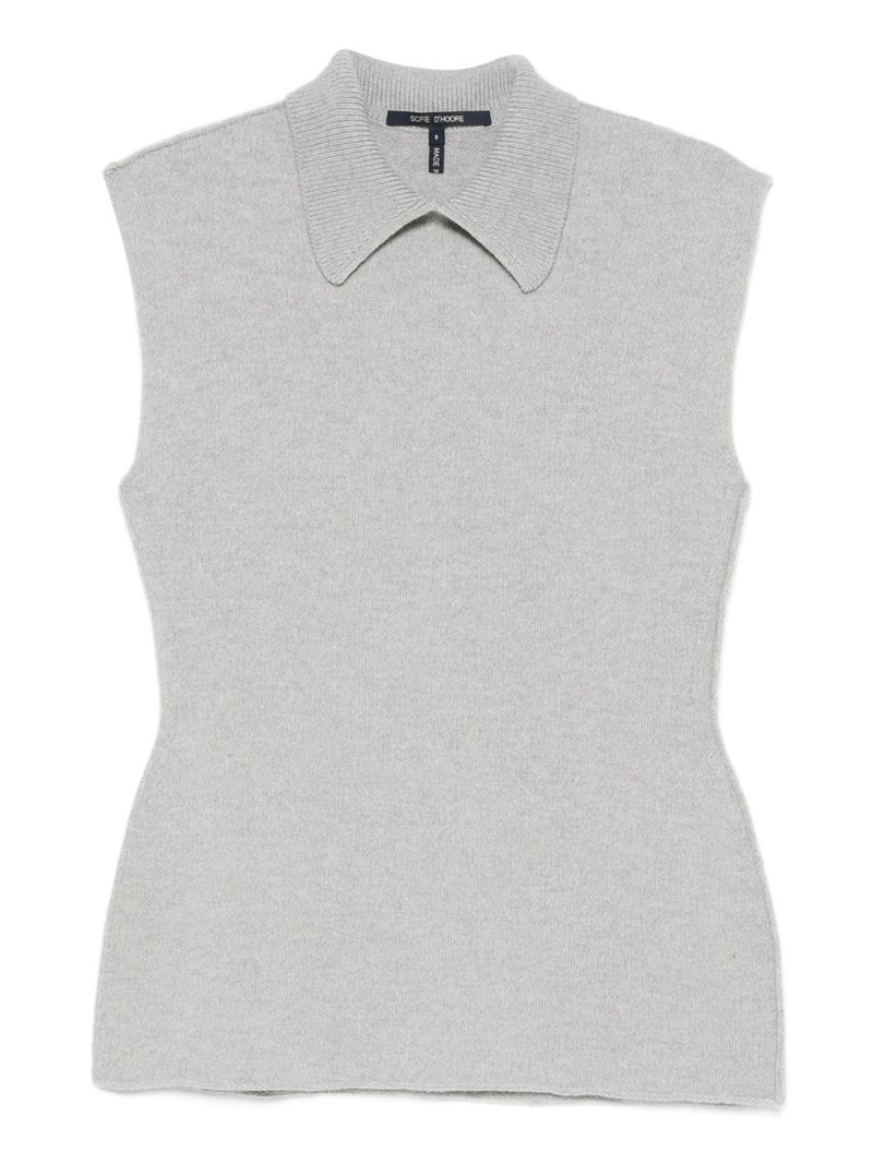 May sleeveless collared top 1