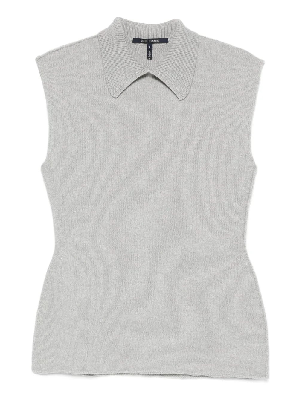 May sleeveless collared top - 1