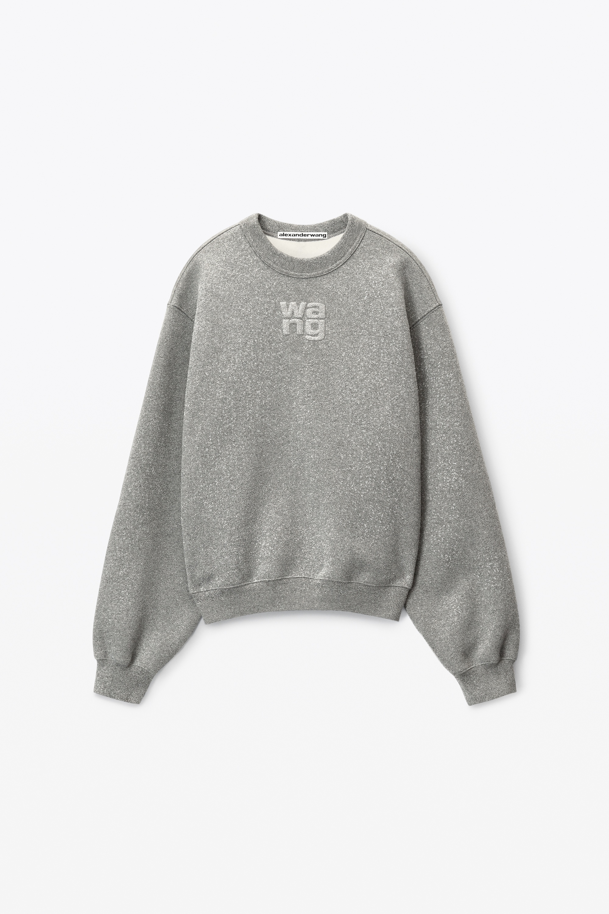 SWEATSHIRT IN GLITTER TERRY - 1