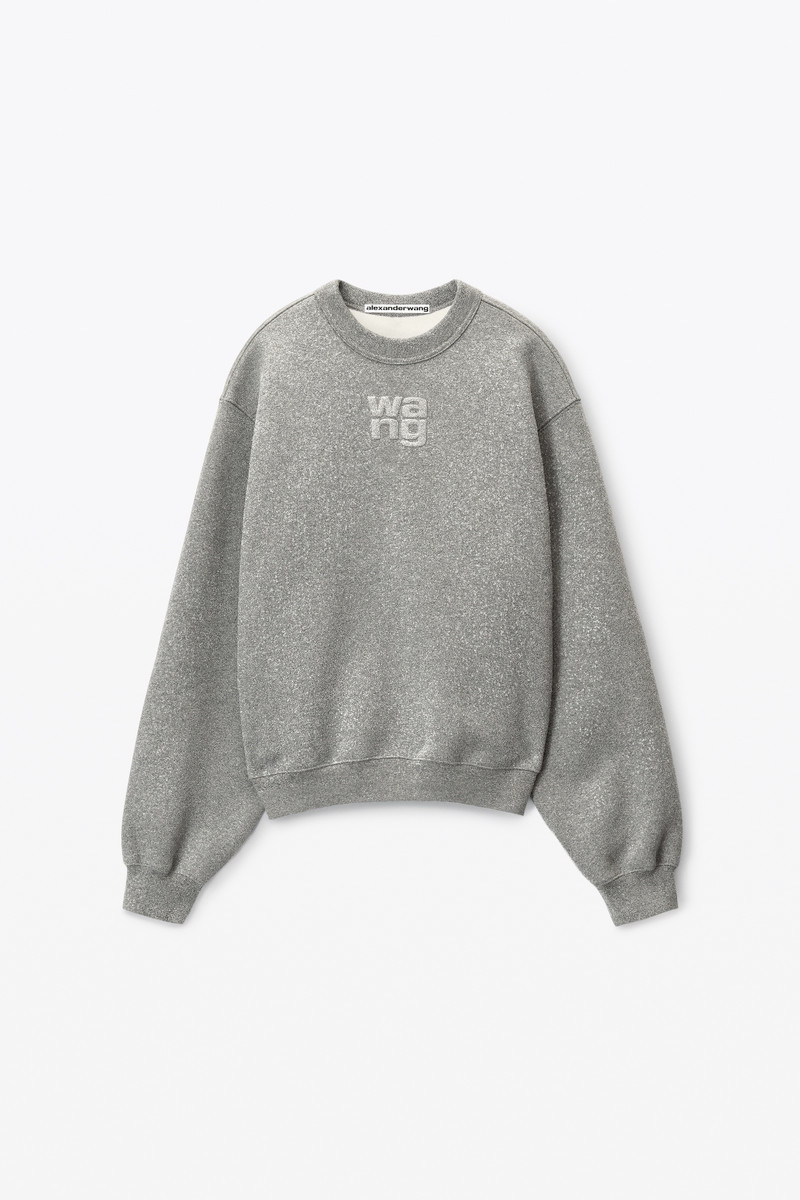 SWEATSHIRT IN GLITTER TERRY 1
