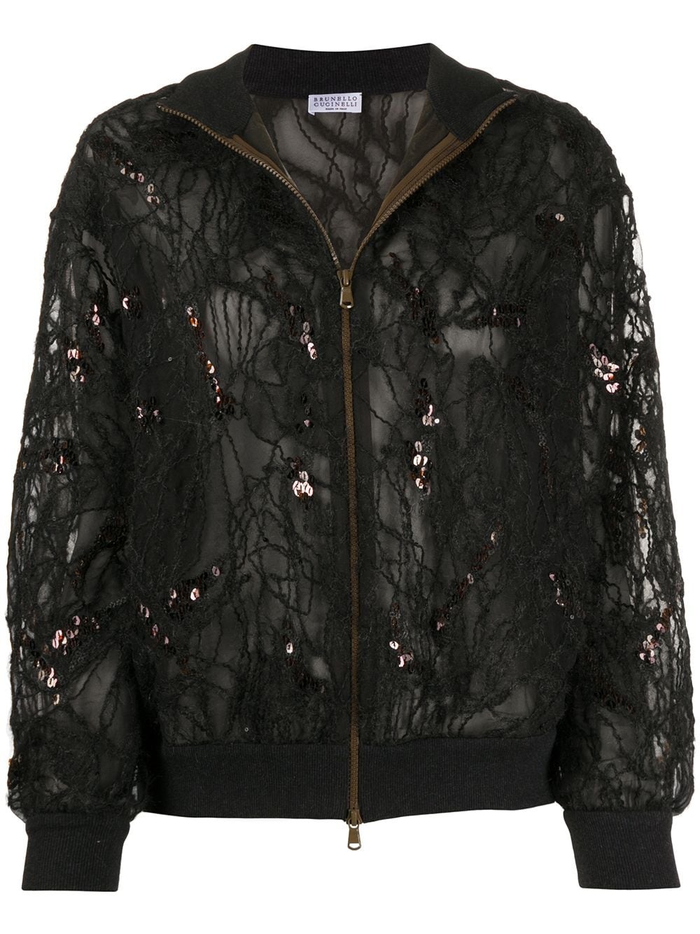 embroidered bomber jacket - 1