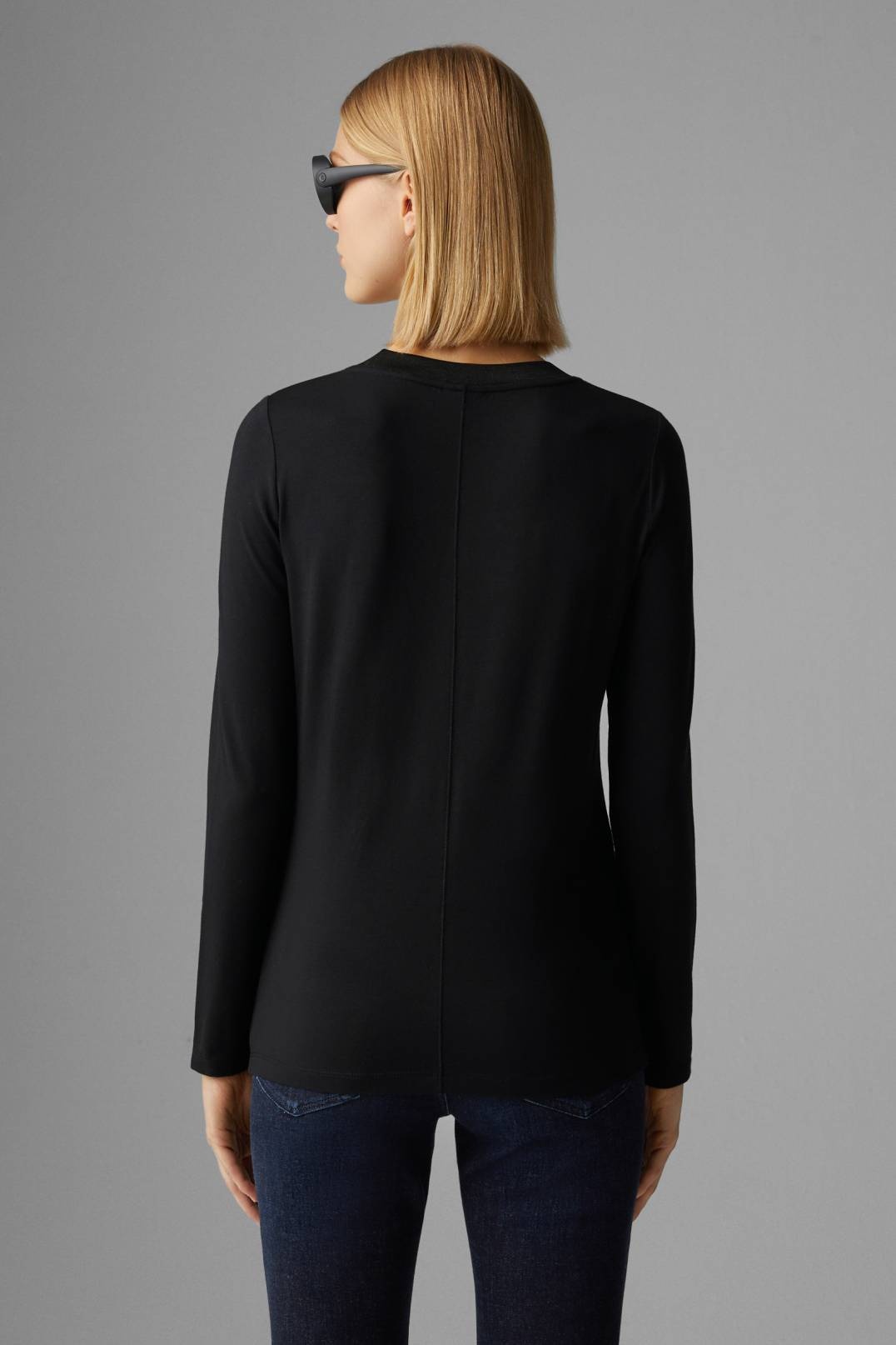 ALEXI LONG-SLEEVE TOP IN BLACK - 3