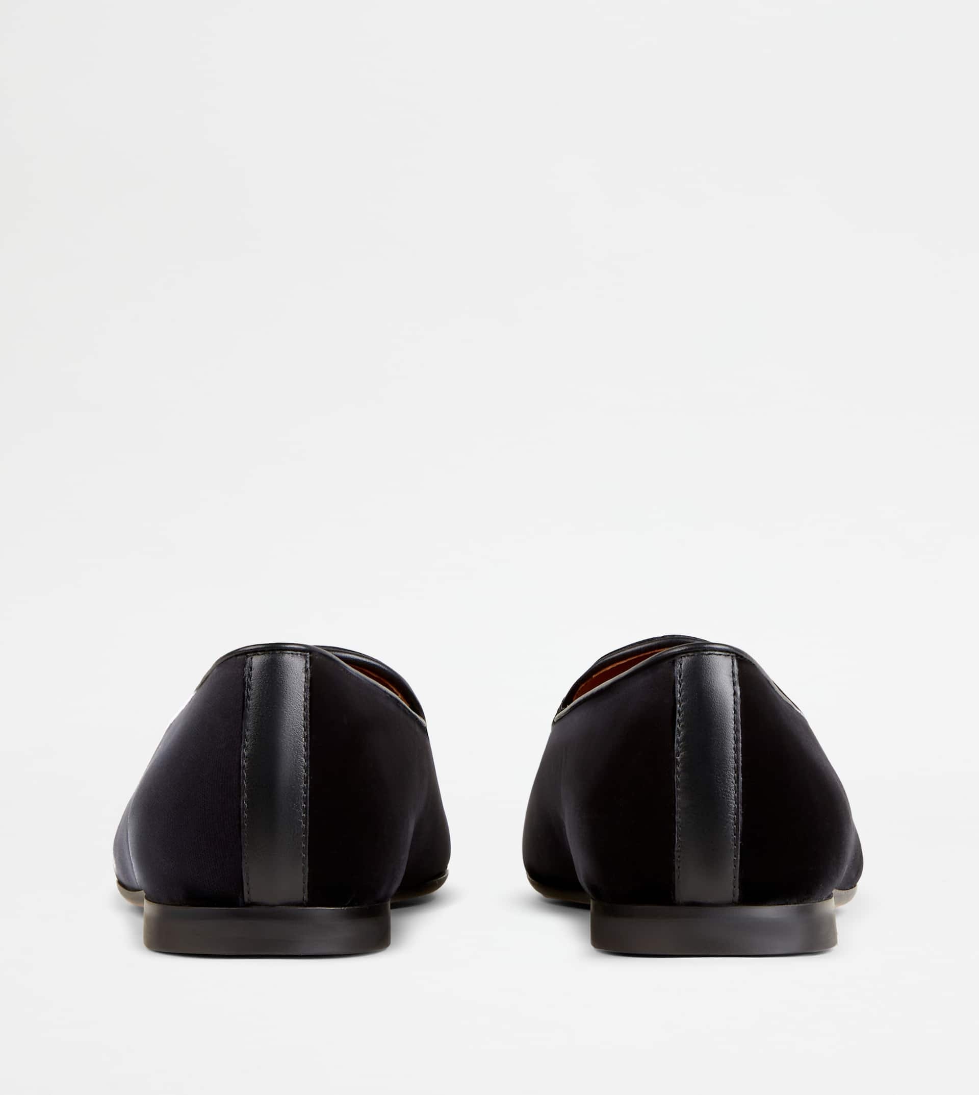 LOAFERS WITH TASSELS IN VELVET - BLACK - 3