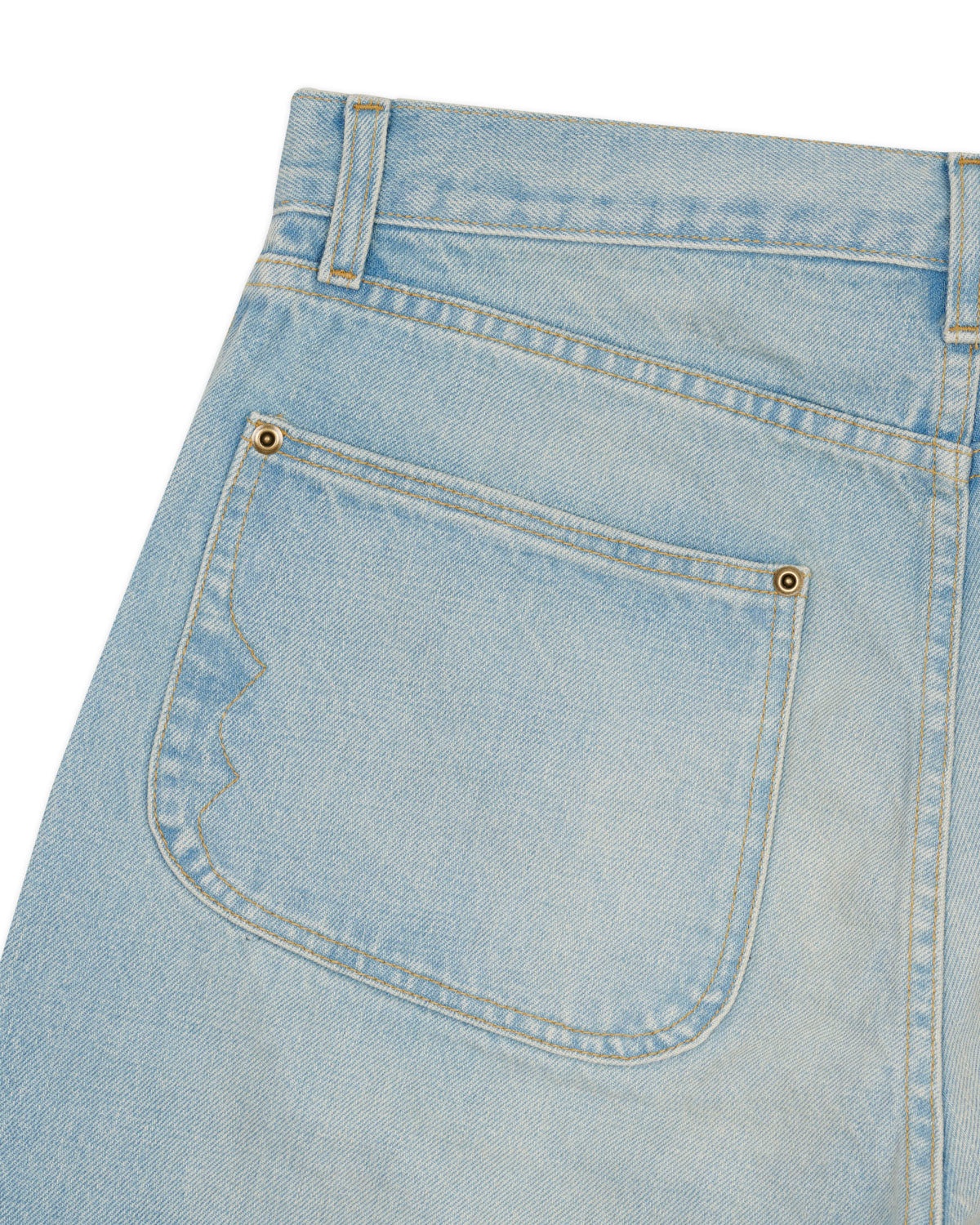Type 00 15oz Selvedge Denim Pant - Light Washed Indigo - 8