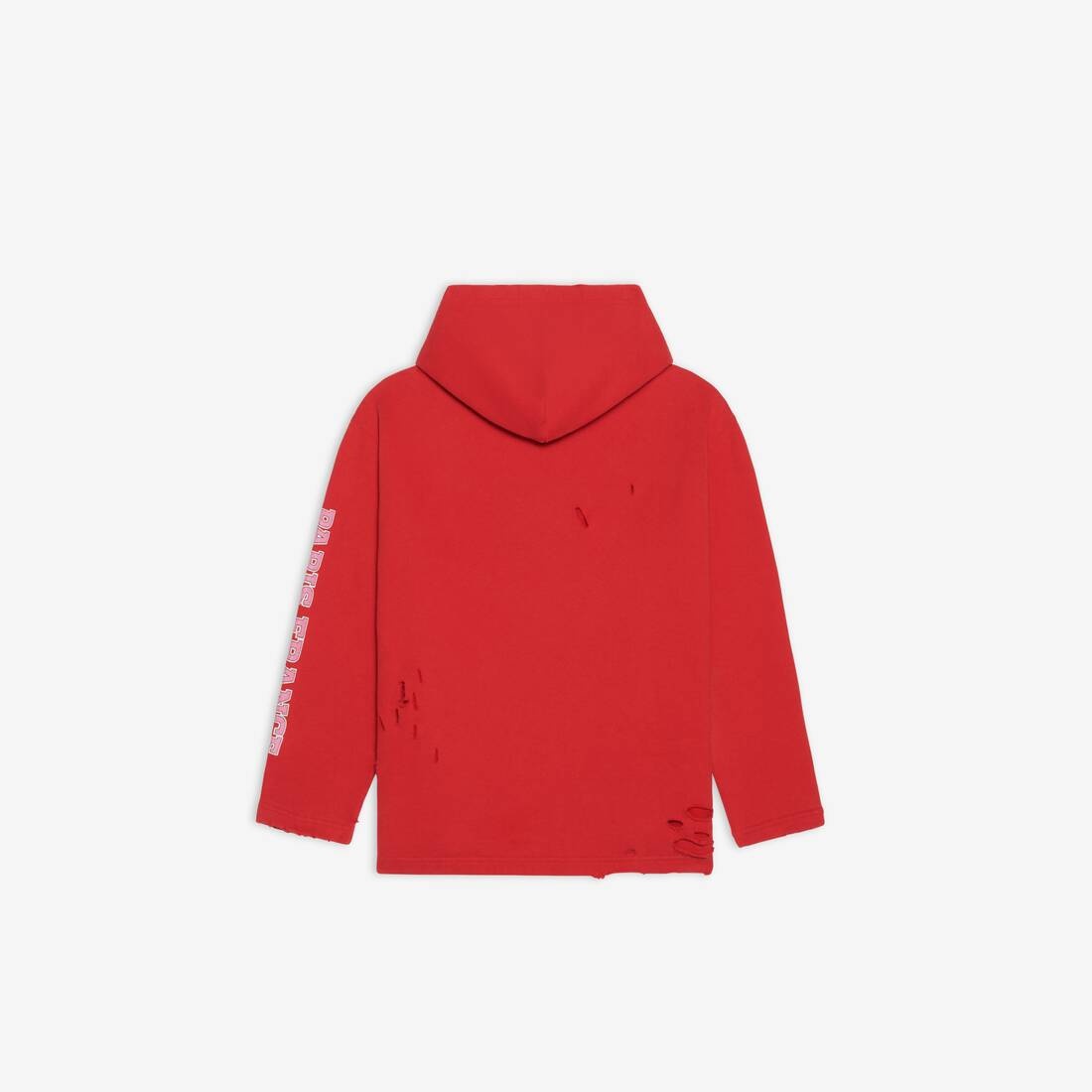 Women's Maison Balenciaga Cropped Hoodie in Red - 2