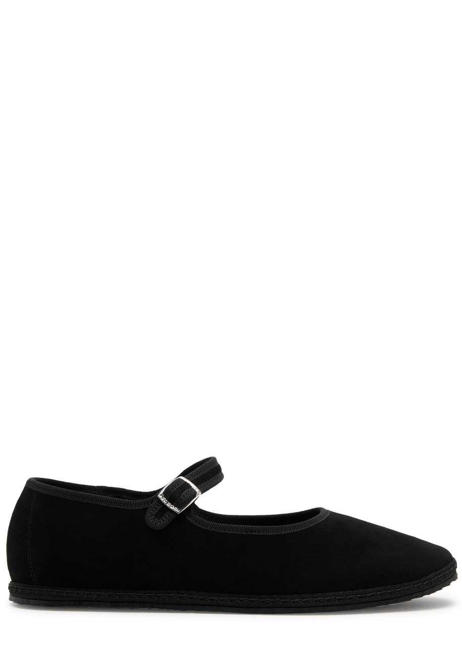 Vibi Venezia Suede Mary Jane Flats - 1