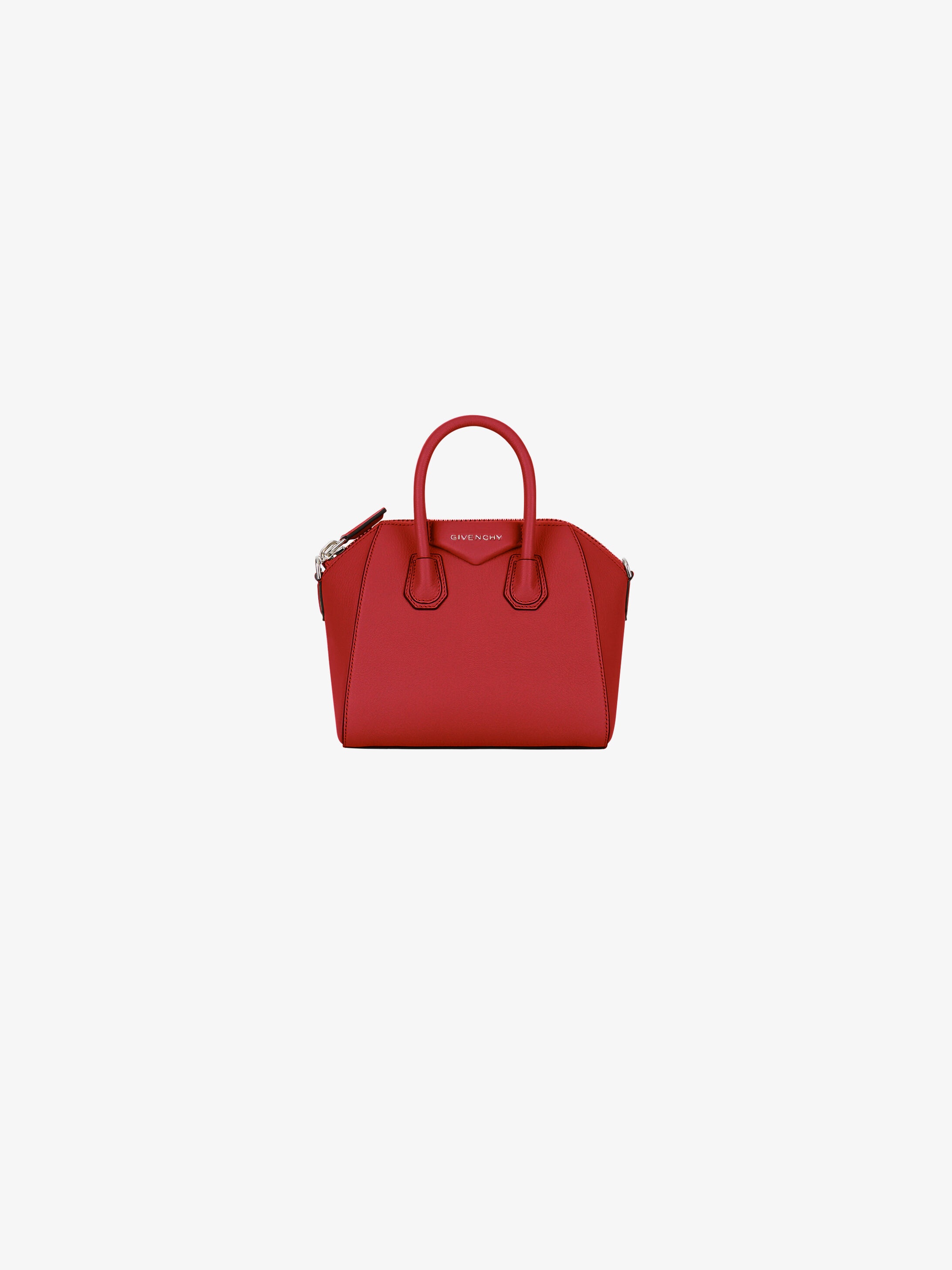 MINI ANTIGONA BAG IN GRAINED LEATHER - 1