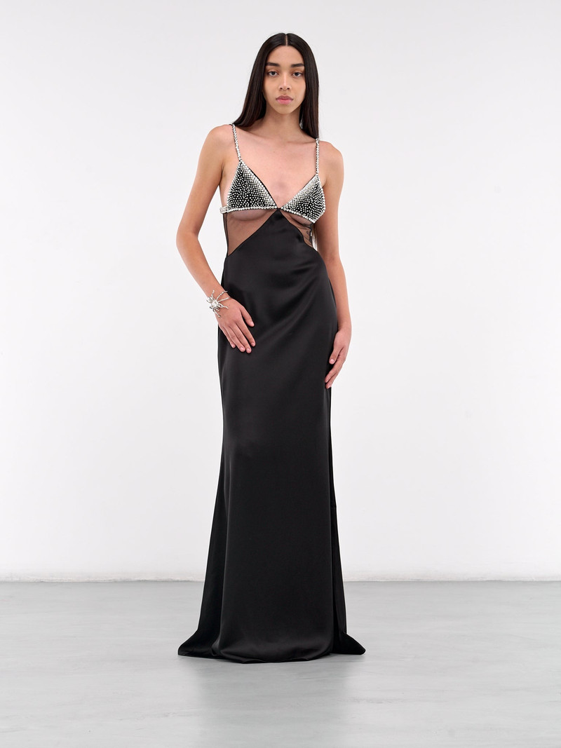 David Koma Crystal Bra Gown outlook