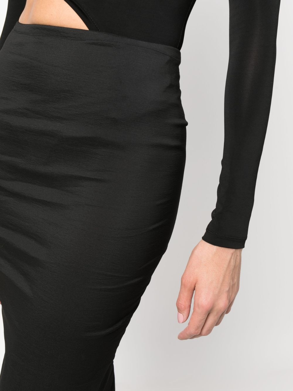 high-waisted pencil skirt - 5