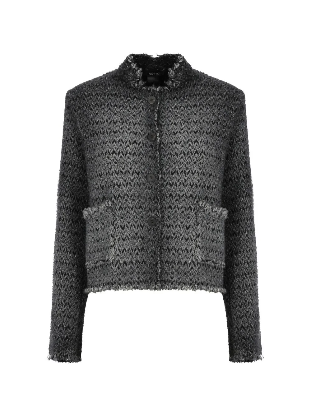 Wool crewneck jacket - 1
