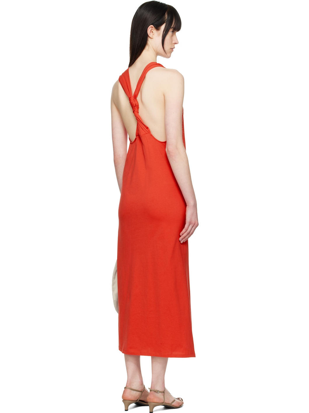 Red Rayna Midi Dress - 3