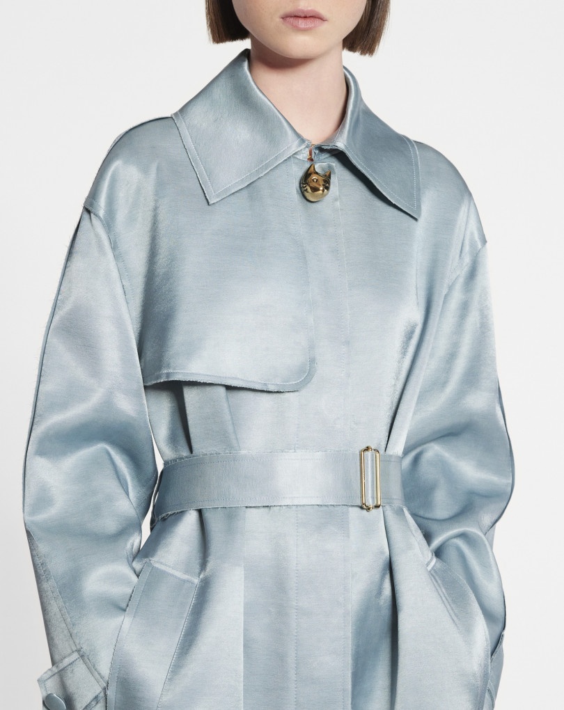 SATIN TRENCH COAT - 3