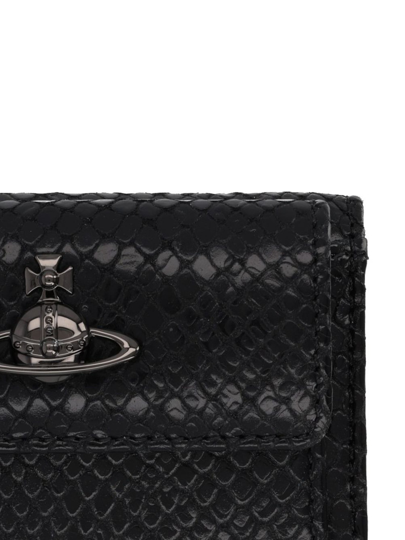 Vivienne Westwood orb textured leather wallet outlook