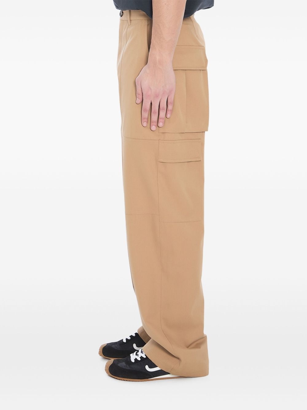 straight-leg cargo trousers - 3