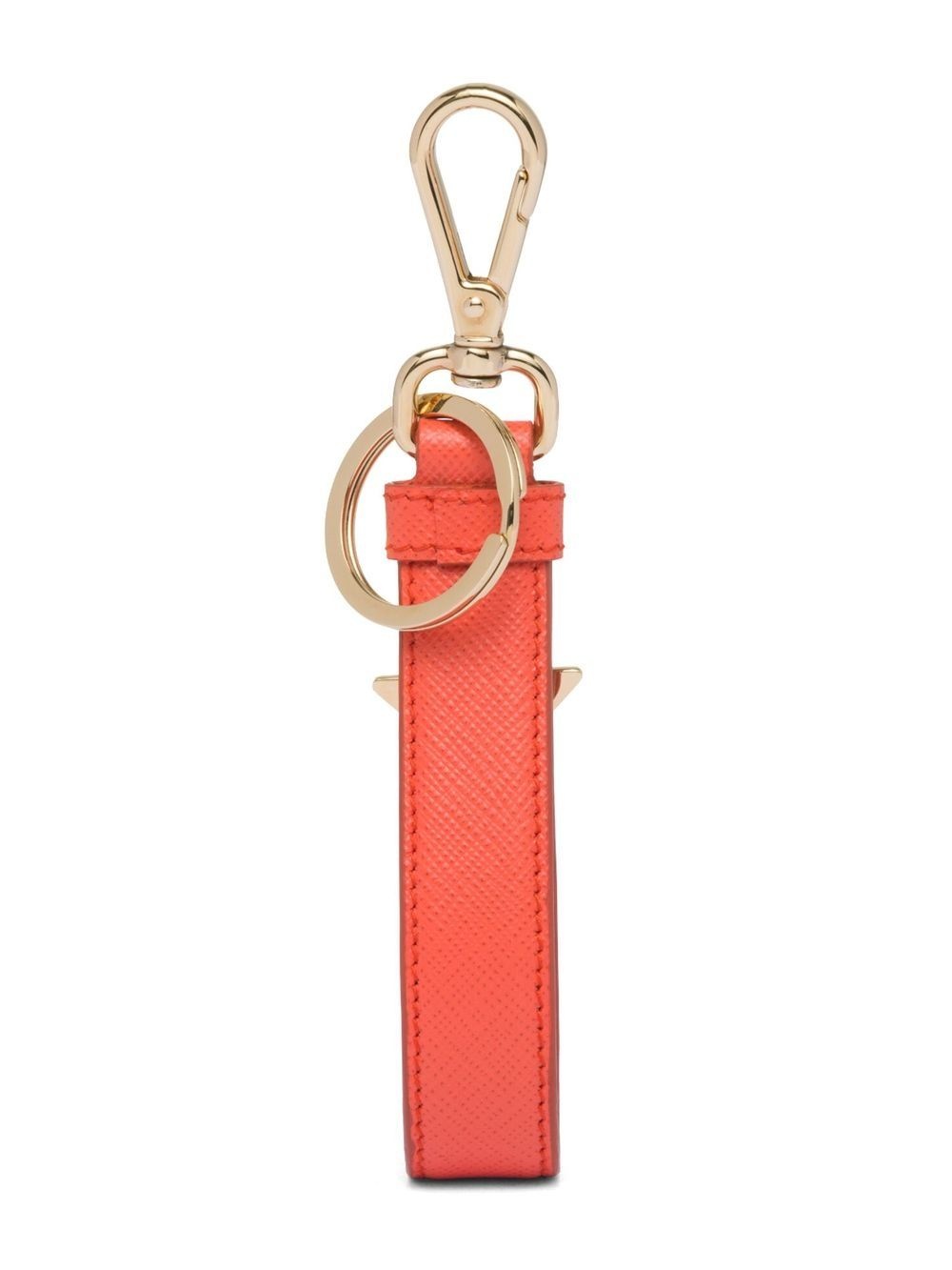 Saffiano leather keychain - 2