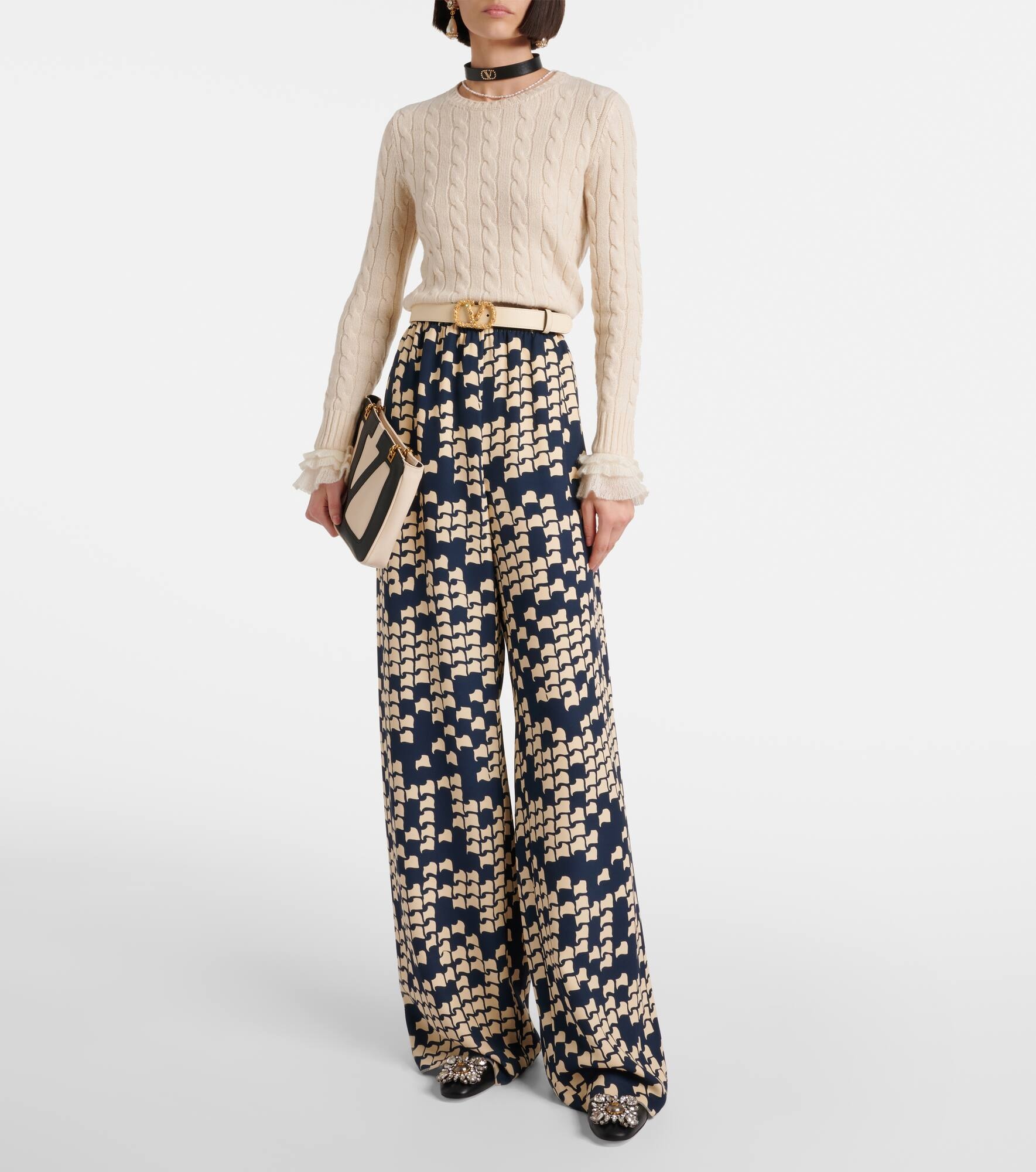 Cady Couture printed wide-leg pants - 2