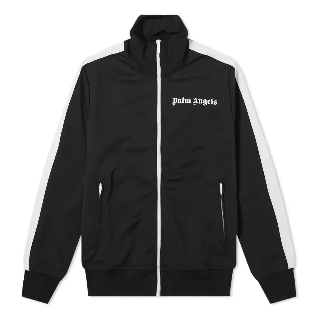 Palm Angels SS21 Classic Track Jacket 'Black White' PMBD001R21FAB0011001 - 1