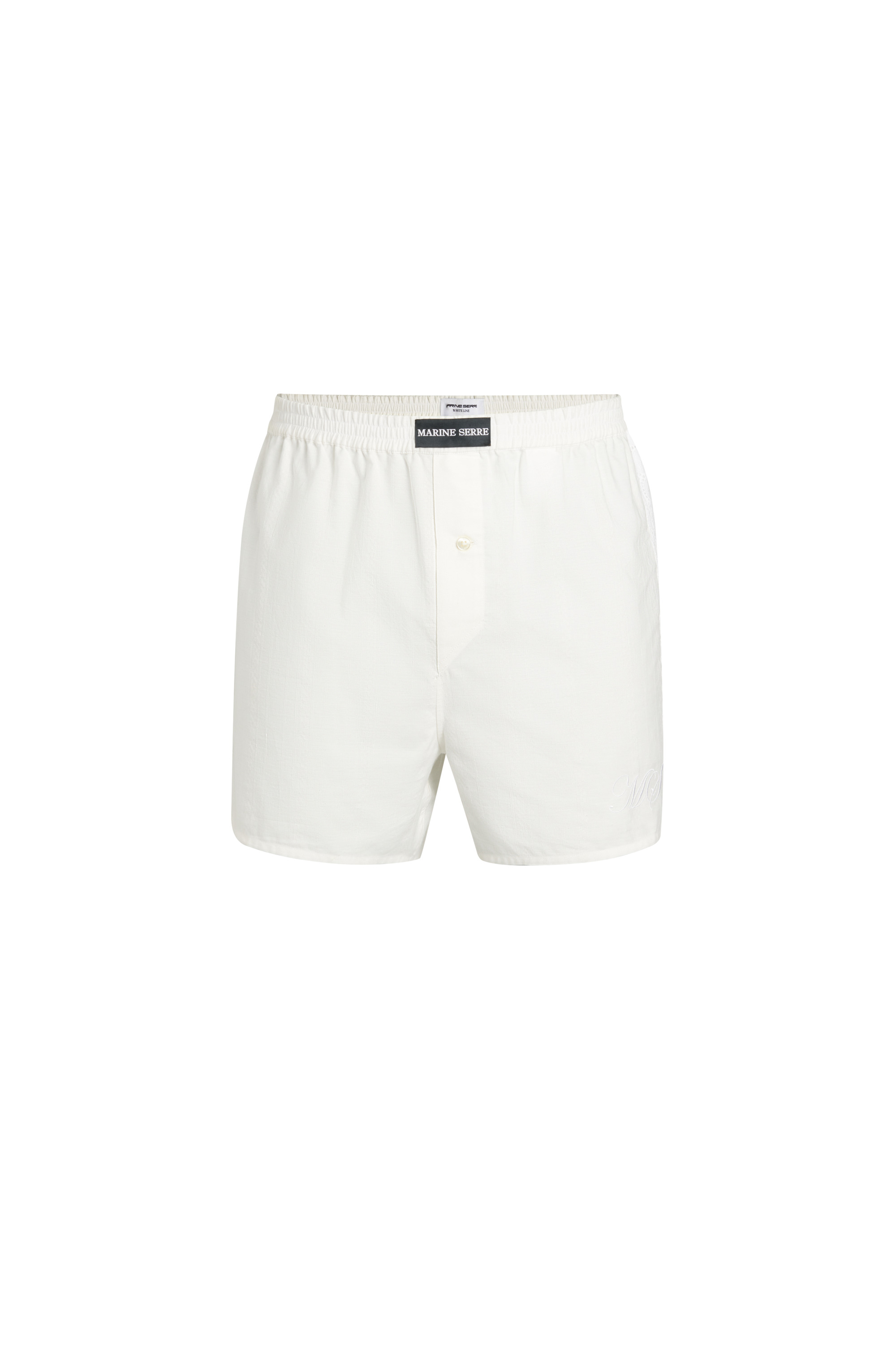 Regenerated Household Linen Shorts - 1