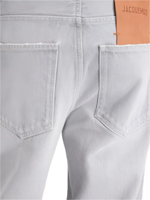 THE WIDE DE-NÎMES DENIM PANTS (GREY/OFF WHITE) - 2