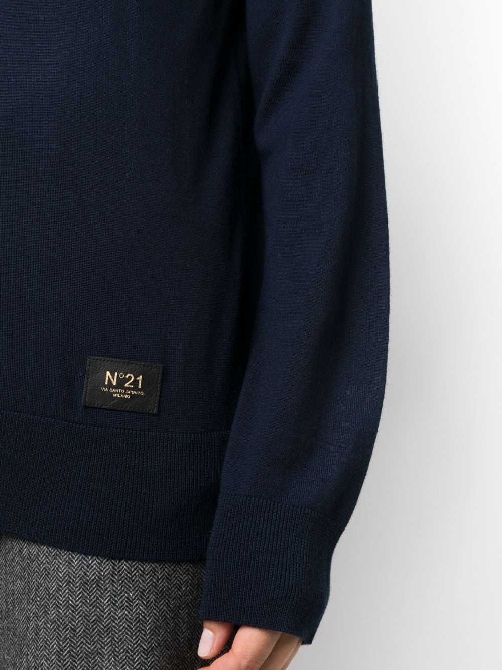 logo-patch virgin-wool jumper - 5