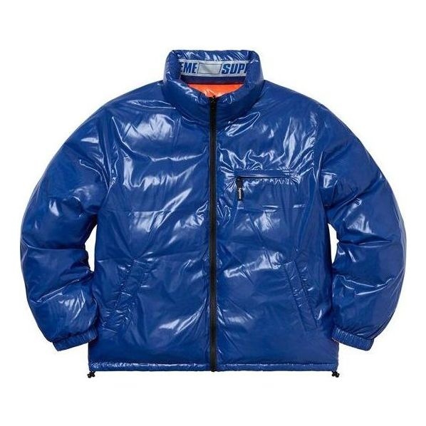 Supreme Shiny Reversible Puffy Jacket 'Blue Orange' SUP-SS20-165 - 1