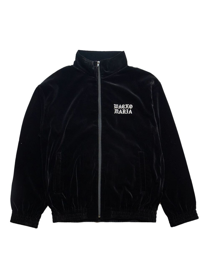 embroidered velvet track jacket 1
