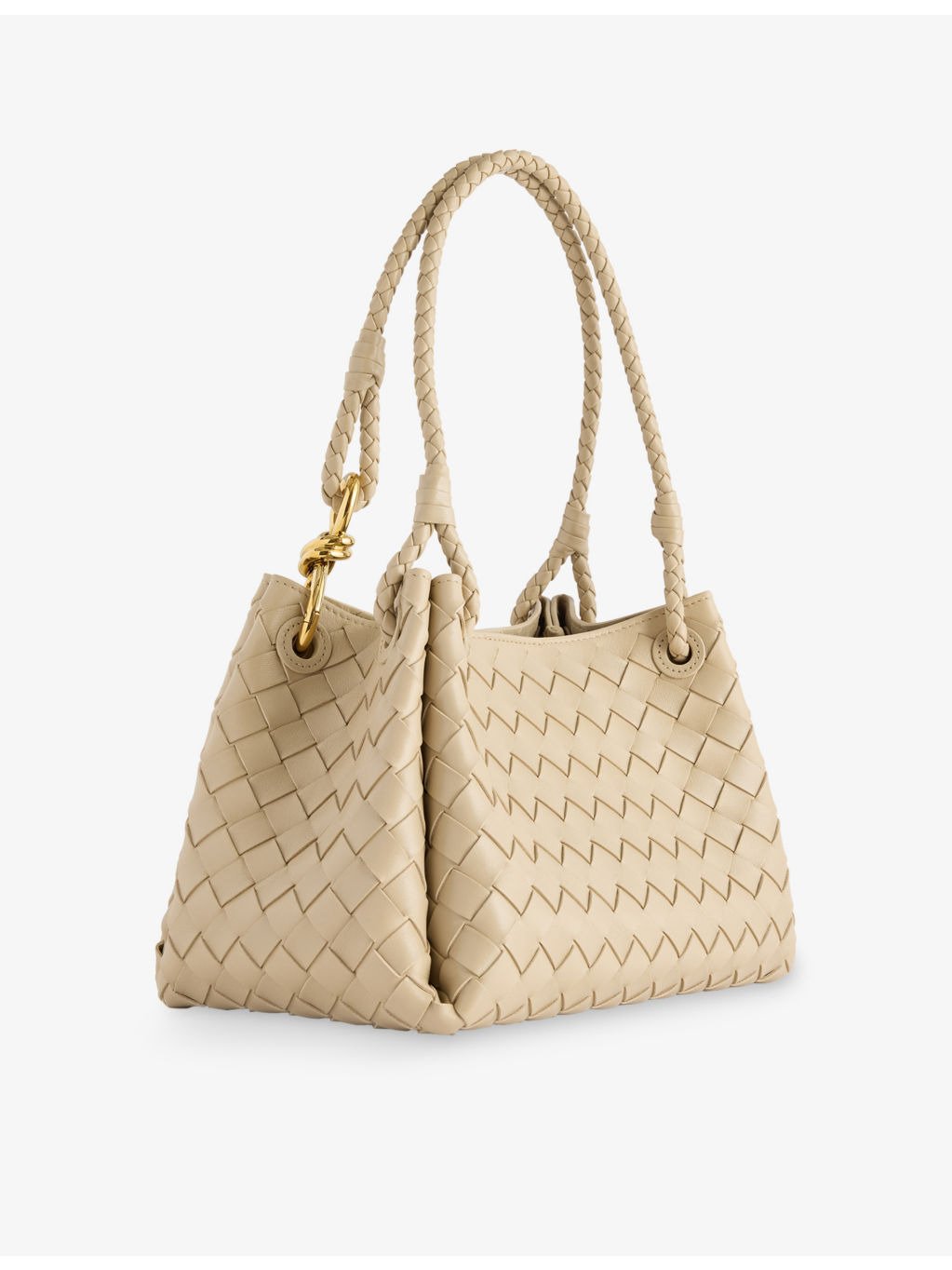 Parachute Intrecciato Medium Leather Shoulder Bag - 4