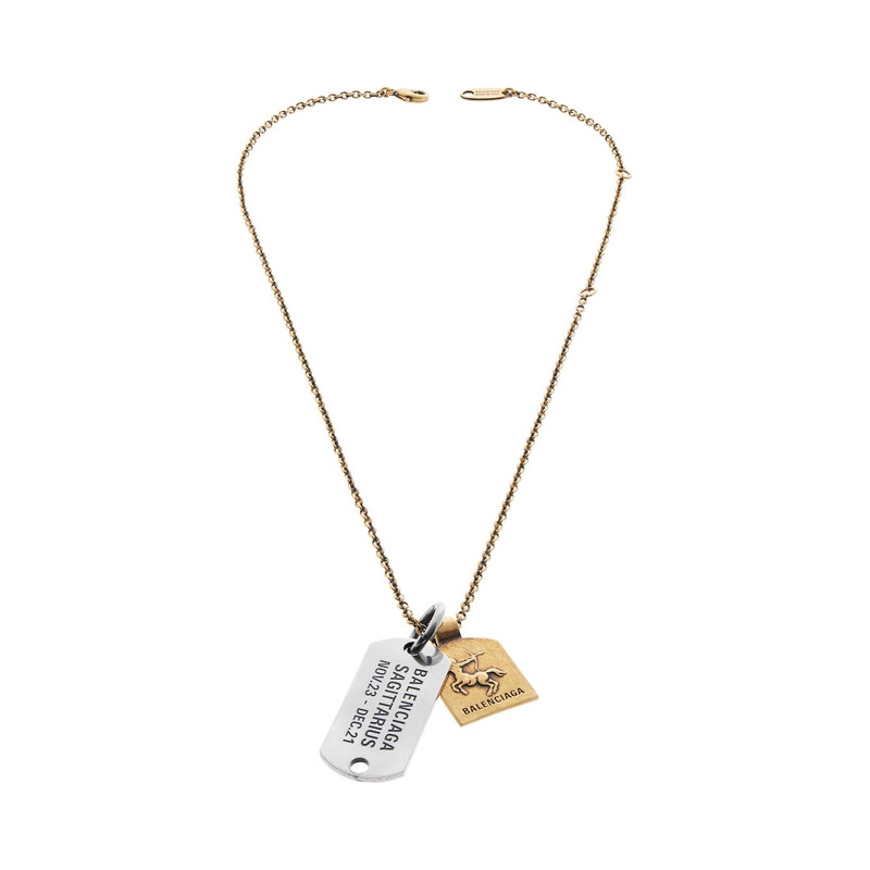 BALENCIAGA Horoscope Sagittarius Necklace in Gold/silver outlook