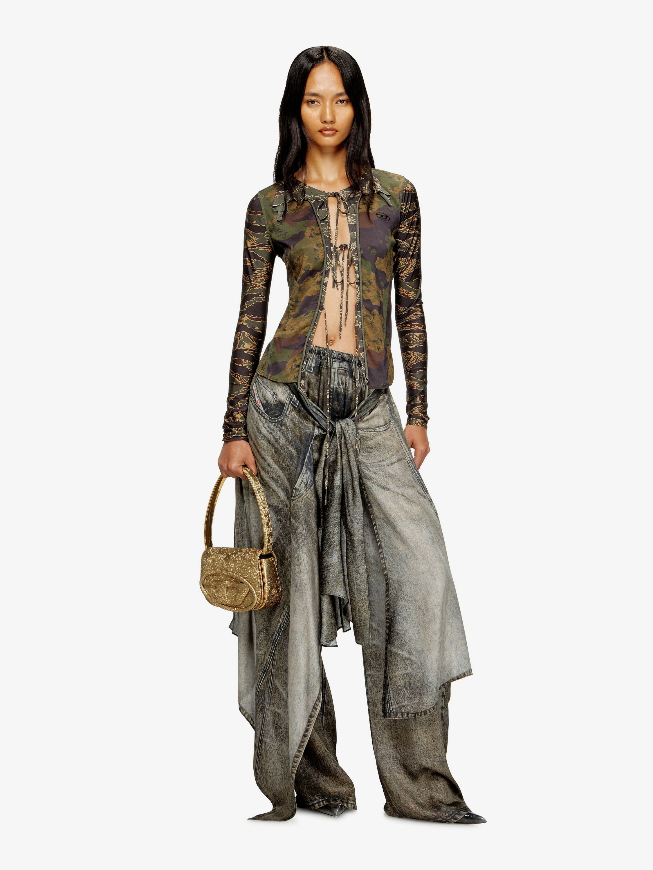 Diesel Women 1Dr Glitter Fabric Shoulder Bag - 2