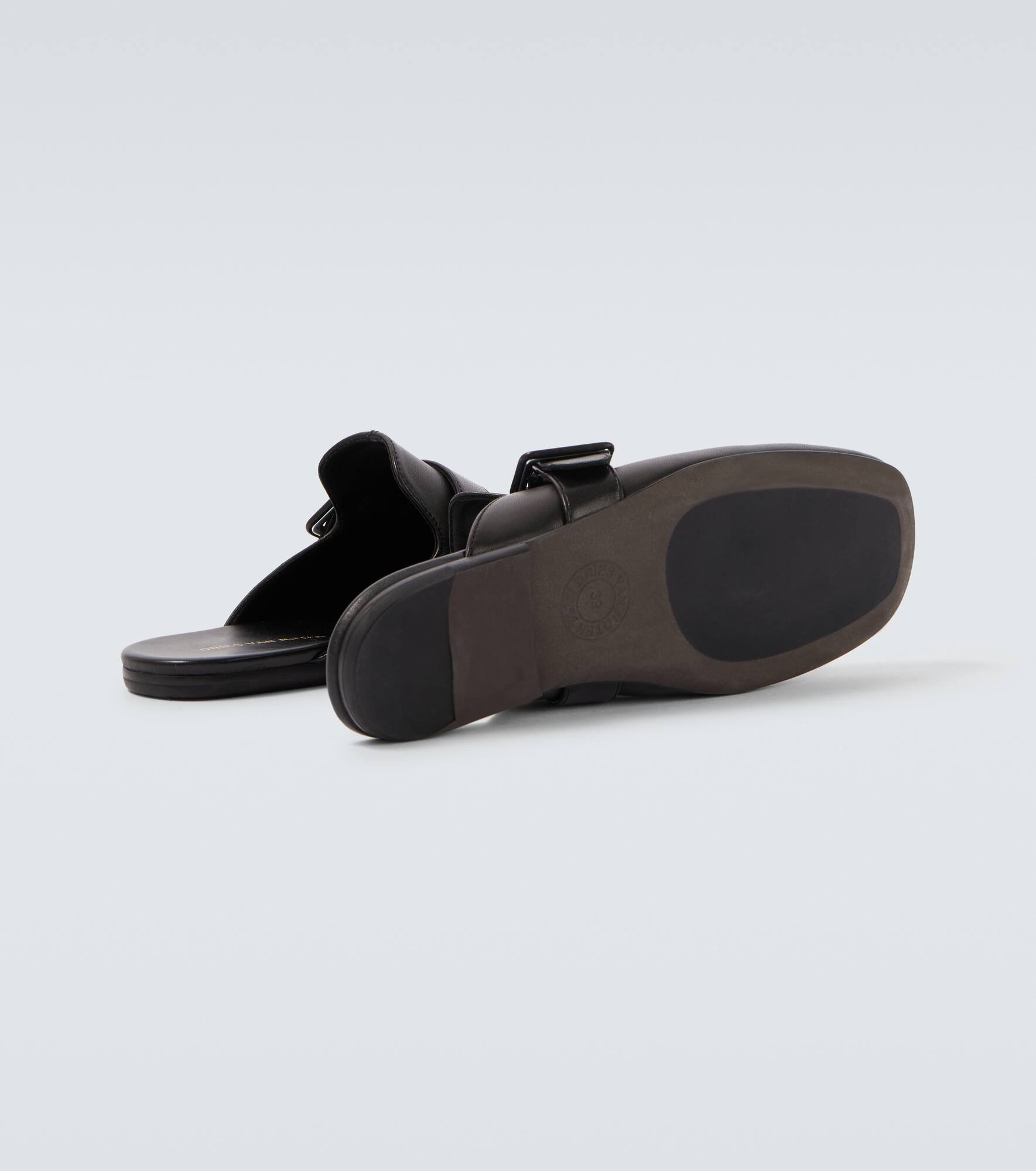 Leather mules - 7