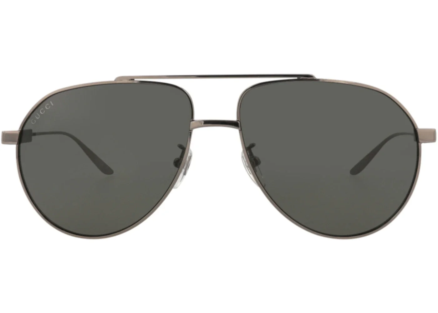 Gucci Aviator-Frame Metal Sunglasses Ruthenium/Ruthenium/Grey (GG1311S-30013897-001) - 1