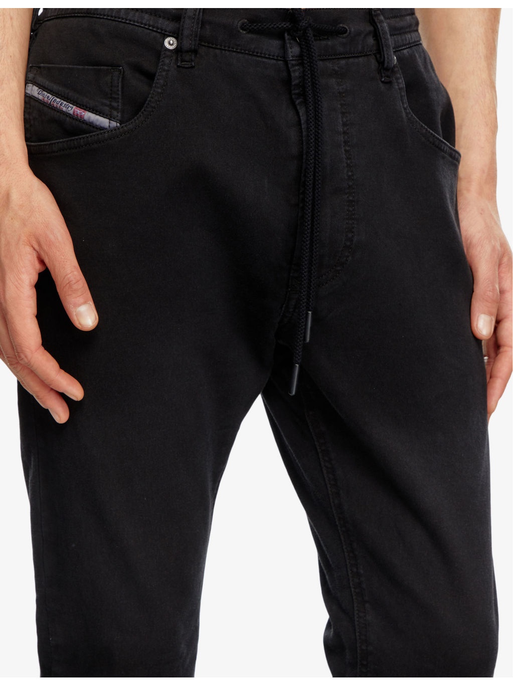 2032 D-Krooley straight-leg tie-waist stretch-denim jeans - 5