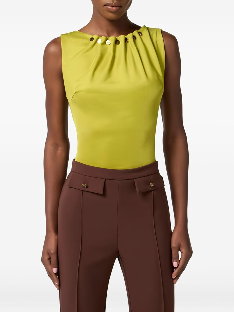 button-detail sleeveless top 4