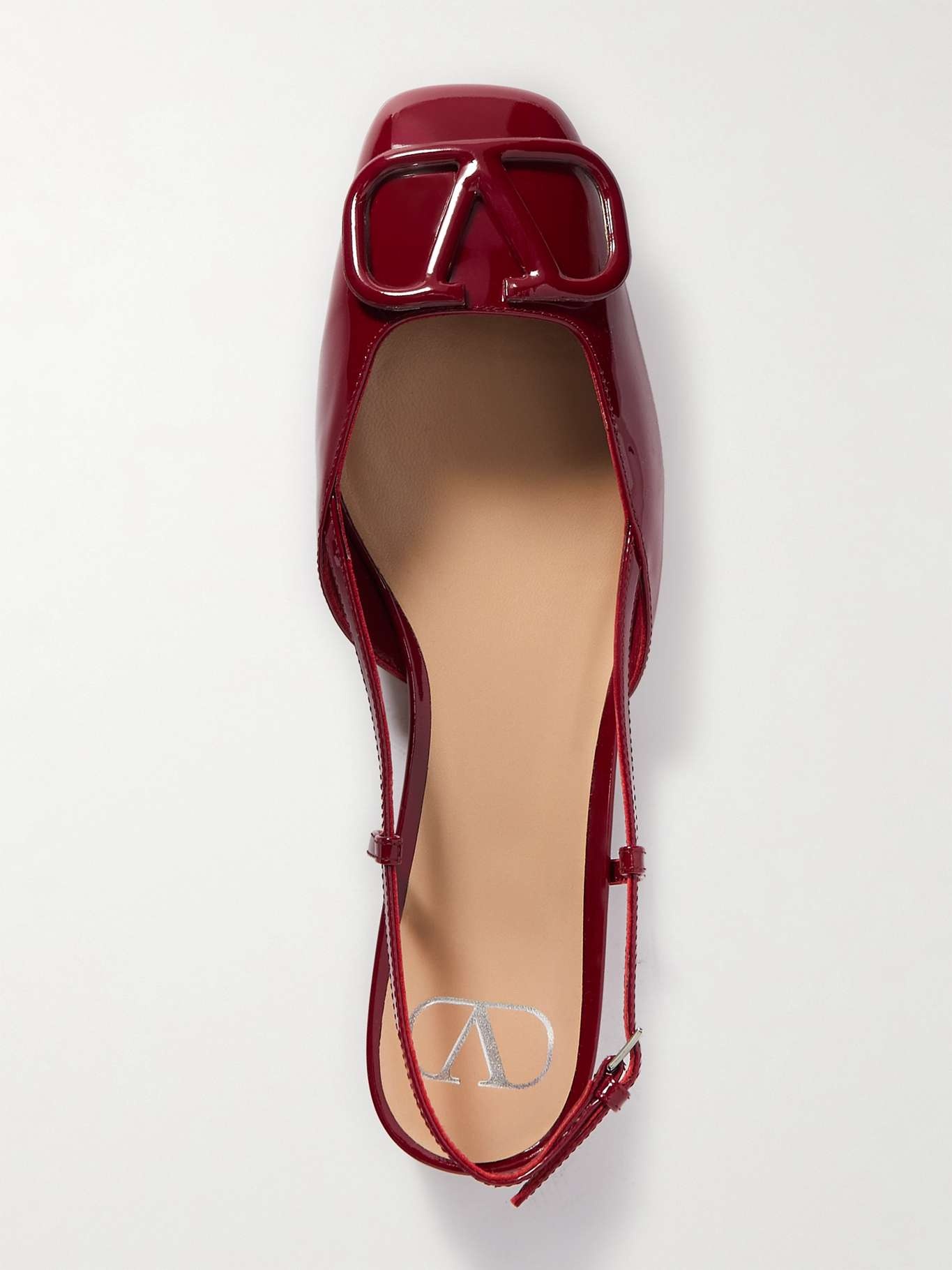 Ballerina 20 appliquéd patent-leather slingback flats - 5