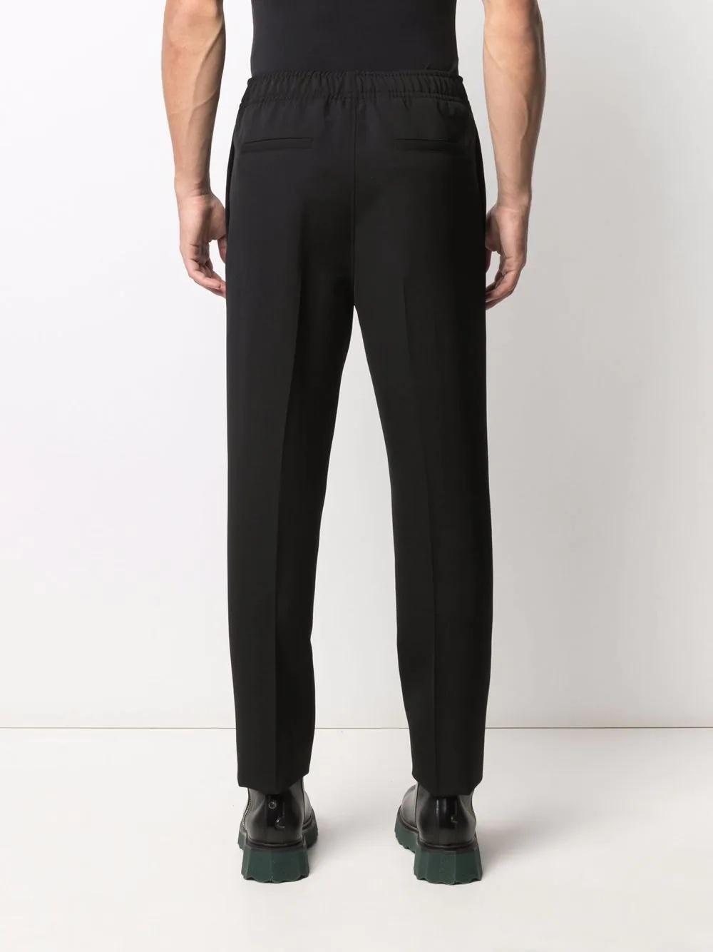 belted wool tailored trousers - 4