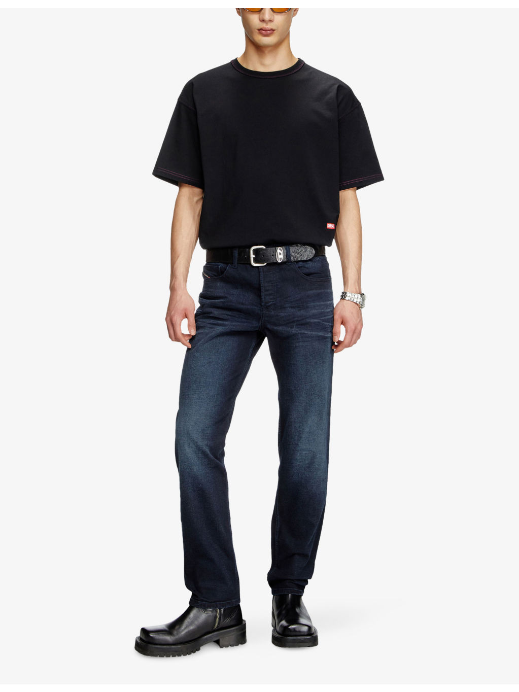 2023 D-Finitive Tapered-Leg Regular-Fit Denim-Blend Jeans - 2