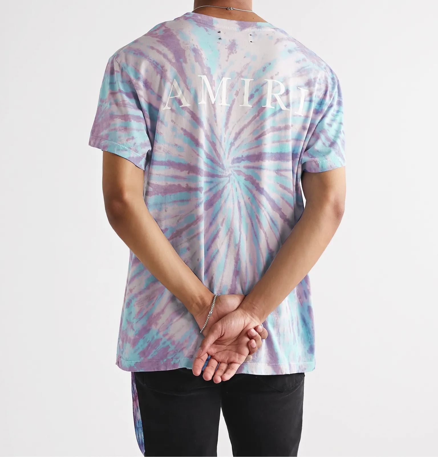 Logo-Print Tie-Dyed Cotton-Jersey T-Shirt - 4