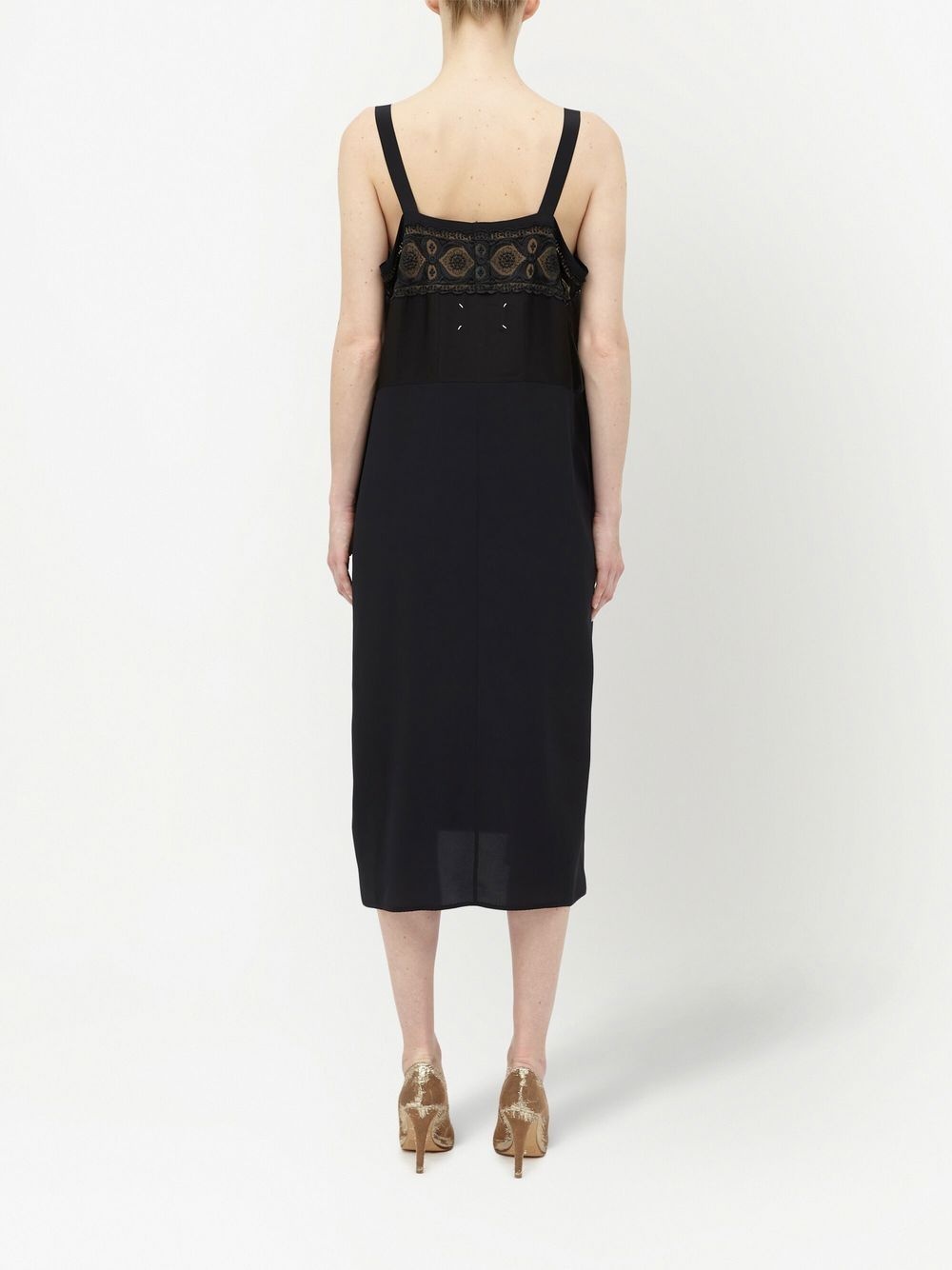 embroidered midi dress - 4